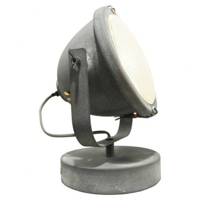 LUSSOLE BRENTWOOD Настольная лампа, цвет основания - серый, плафон - стекло (цвет - прозрачный), 1x60W E27, LSP-9880