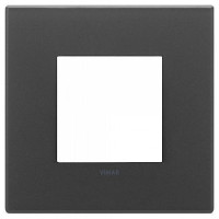 Vimar Накладка на 2 модуля, черная матовая, 22642.73