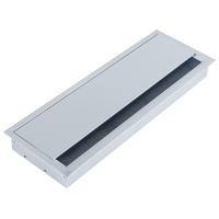 Donel Кабельный громмет (лючок) в стол, 286*101мм, цвет: серебро, DCGR286101S Donel Кабельный громмет (лючок) в стол, 286*101мм, цвет: серебро, DCGR286101S