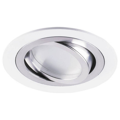 Светильник потолочный встраиваемый, MR16 G5.3, белый-хром DL2811, Feron 32643