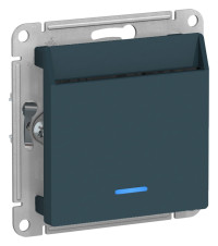 ATN000867 - ATLASDESIGN ВЫКЛЮЧАТЕЛЬ карточный с подсветкой, 10А, без задержки отключения, механизм, ИЗУМРУД, Systeme Electric