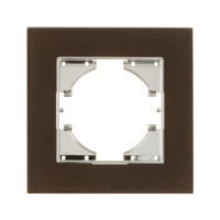 С1110-033 GUSI UGRA РАМКА 1-местная, стекло, цвет коричневый., С1110-033