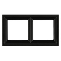 Рамка 2-поста; термопласт; черный матовый; Eco Deco, EPD482SWM