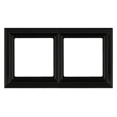 Рамка 2-поста; термопласт; черный матовый; Eco Deco, EPD482SWM
