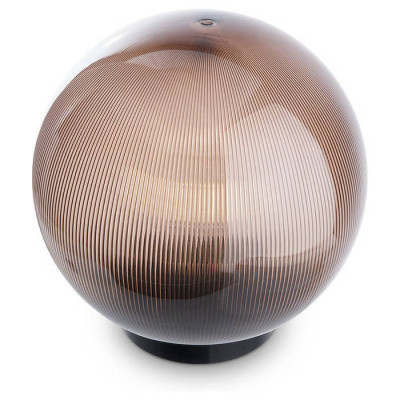 Светильник садово-парковый, ПМАА, 230V E27, d=250мм,  призма дымчатый, НТУ 02-60-255, 11568 (на столб), Feron 11568