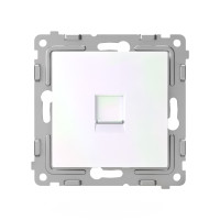 Розетка телефонная 1-м СП Pixel RJ11 механизм перламутр. TOKOV ELECTRIC TKE-PX-RT1-C04