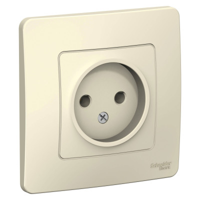 BLANCA С/У РОЗЕТКА без заземления без шторок 16А, 250В, МОЛОЧНЫЙ