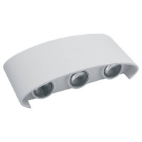 Светильник уличный светодиодный, 6*1W, 450Lm, 4000K, белый DH101, Feron 06311