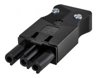 Simon Connect Графит Разъем Quick Connection "мама" на кабель, 2P+E, винт.соединение, CR0003-14