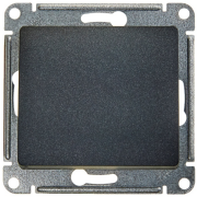 Glossa Выключатель 1-клав. 10А 250В~, сх.1, антрацит