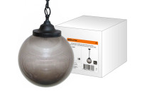 Светильник НСБ 02-60-255 УХЛ4 60 Вт, IP40, шар дымчатый с огранкой 250 мм, цепь черная TDM Electric, SQ0313-0011