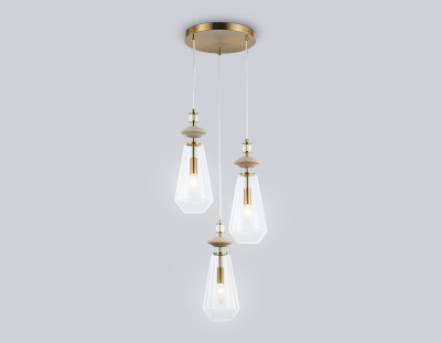 Подвесной светильник с травертином E14*3, AMBRELLA LIGHT, LH53302