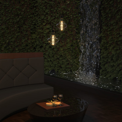 Лампа Gauss Filament BD160 8W 330lm 2400К Е27 gray flexible LED 1/6, 162802008