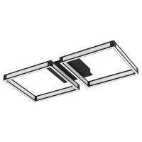 99788 Потолочный светильник ALTAFLOR, LED 24W, 2400lm, L640, B295, H70, сталь, черный/пластик, белый