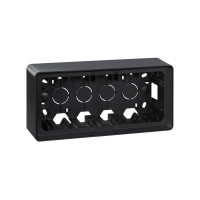 Simon Коробка наружной установки на  3 поста, графит , 82 Detail, 8200770-038