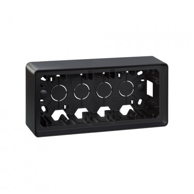 Simon Коробка наружной установки на  3 поста, графит , 82 Detail, 8200770-038