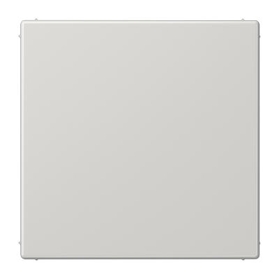 Крышка без отверстий, фиксация защёлкиванием, для произвольных вырезов (либо использование в качестве заглушки), возможно IP44; термопласт; светло-серый; LS990, LS994BLG