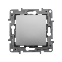 Legrand Переключатель одноклавишный - Legrand Etika - 10А 250В безвинтовые зажимы - алюминий, 672405
