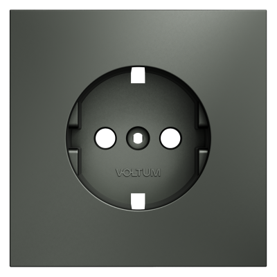 Накладка для розетки с заземлением, S70 (титан), VLS000606