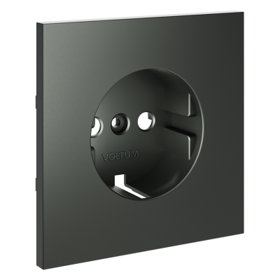 Накладка для розетки с заземлением, S70 (титан), VLS000606