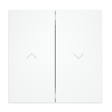 Выключатель встраиваемый VOLTUM S70 для жалюзи 10А, (белый матовый), VLS020702