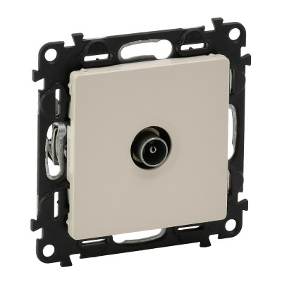 Legrand Valena LIFE.Розетка ТВ c топологией "звезда" 0-2400 МГц.С лицевой панелью.Слоновая кость, 753551