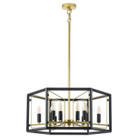 Lightstar 713327 (MD21044-12A) Люстра REGOLO 12х40W E14 ЧЕРНЫЙ МАТОВЫЙ/ЗОЛОТО (в комплекте)