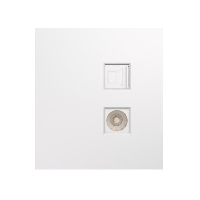 Розетка STRONG компьютерная RJ45 кат6 + TV с/у жемчуг KRANZ, KR-78-0722-4