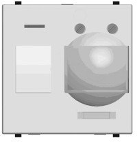 N2241 PL - Датчик движения инфракрасный пассивный, 2-модульный, серия Zenit, цвет серебристый - 2CLA224100N1301