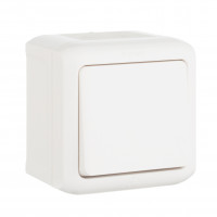 Legrand Переключатель одноклавишный - Legrand Quteo - IP44 10А 250В винтовые зажимы накладной монтаж - белый, 782304