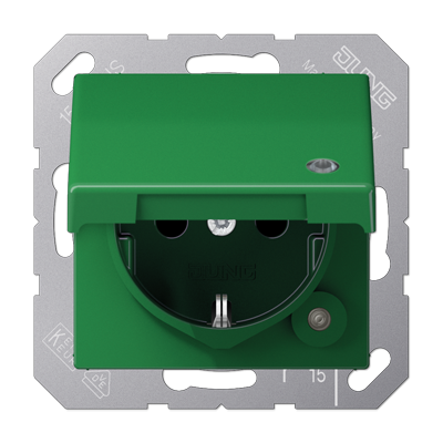 SCHUKO-розетка  с крышкой , AS1520BFKLKOGN