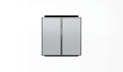 ABB SKY Серебристый алюминий Клавиша для 2-клавишного механизма "выключатель+переключатель" арт.8142