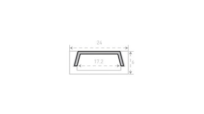 Комплект SF-2006 профиль накладной П-образный 2м SWG Standard 00000000987