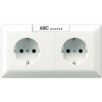 SCHUKO®-розетка для кабельных каналов 16 A / 250 B ~, AS1522NAWW