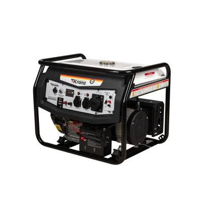 Генератор бензиновый KR9000EA, 9,0кВт, 230В, 25л, коннектор автоматики, электростартер KRANZ, KR-16-1138