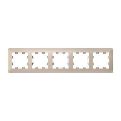 ATN221205 - ATLASDESIGN AIR 5-постовая РАМКА, ПЕСОЧНЫЙ/дымчатый белый, Systeme Electric