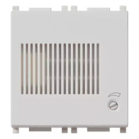 Vimar Звонок электронный - 3х звуковая последовательность,напряжение 12V, на 2 модуля, серебро, 14380.SL