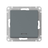 ATN000713S - ATLASDESIGN 1-клавишный ВЫКЛЮЧАТЕЛЬ с подсветкой, сх.1а, 10АХ, мех., быстрозажим. клем., ГРИФЕЛЬ, Systeme Electric