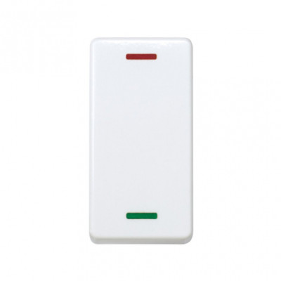 Simon 27 Белый Переключатель системы «ждите-входите» узкий с индикацией 230В~, 27805-64