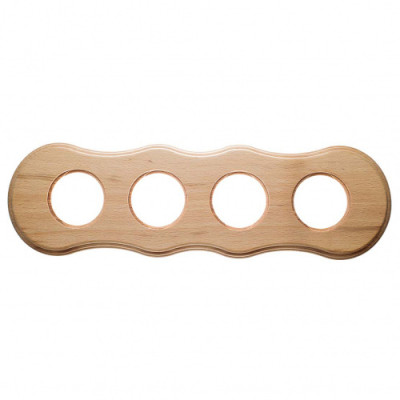 BIRONI Шедель Бук Натурэль Рамка 4-ая Форма восьмерка (скрытый монтаж), BF8-640-10