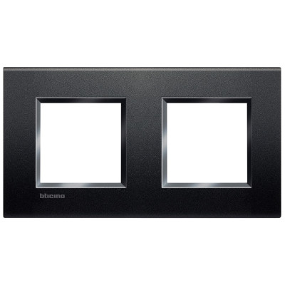LNA4802M2AR LNA4802M2AR - Livinglight Рамка прямоугольная, 2 поста, цвет Антрацит, Bticino