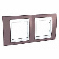 ХАМЕЛЕОН РАМКА 2-постовая, горизонтальная, БЕЛЫЙ/ ЛИЛОВЫЙ
