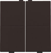 Niko Шоколад Накладка на радиокнопку, двухклавишная, 124-00007 Niko Шоколад Накладка на радиокнопку, двухклавишная, 124-00007