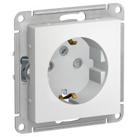 IRIDIUM Розетка с заземляющим контактом и защитой от прикосновения, 250 В, 16 А, винтовой зажим. Цвет белый , M0201