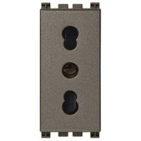 Vimar Розетка BPRESA 2P+T 16A P17/12, Metal, 19203.M