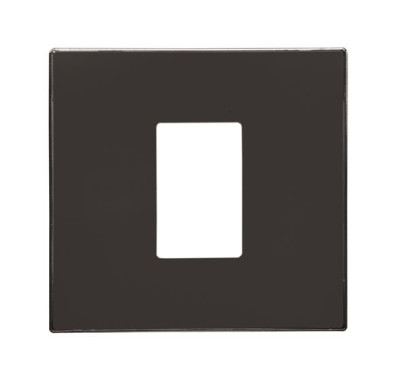 8555 NS - Накладка для механизма разъёма VDI, 1-пост, серия SKY, цвет чёрный бархат - 2CLA855500A1501