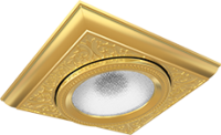 FD1105COB Fede EMPORIO Светильник встраиваемый квадратный, Bright Gold