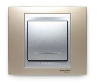 Schneider Electric Schneider Electric Выключатель 1-клавишный, с подсветкой,  серия UNICA Schneider Electric Schneider Electric Выключатель 1-клавишный, с подсветкой,  серия UNICA