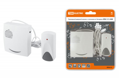 Звонок ЗПБ-11/1-25М (пров., бат.) TDM Electric, SQ1901-0014