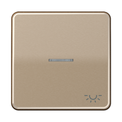 Клавиша с окошком и символом "освещение" для выключателей с подсветкой; золотая бронза, CD590KO5LGB